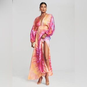 Retrofete Lila Gown in Sunset size small